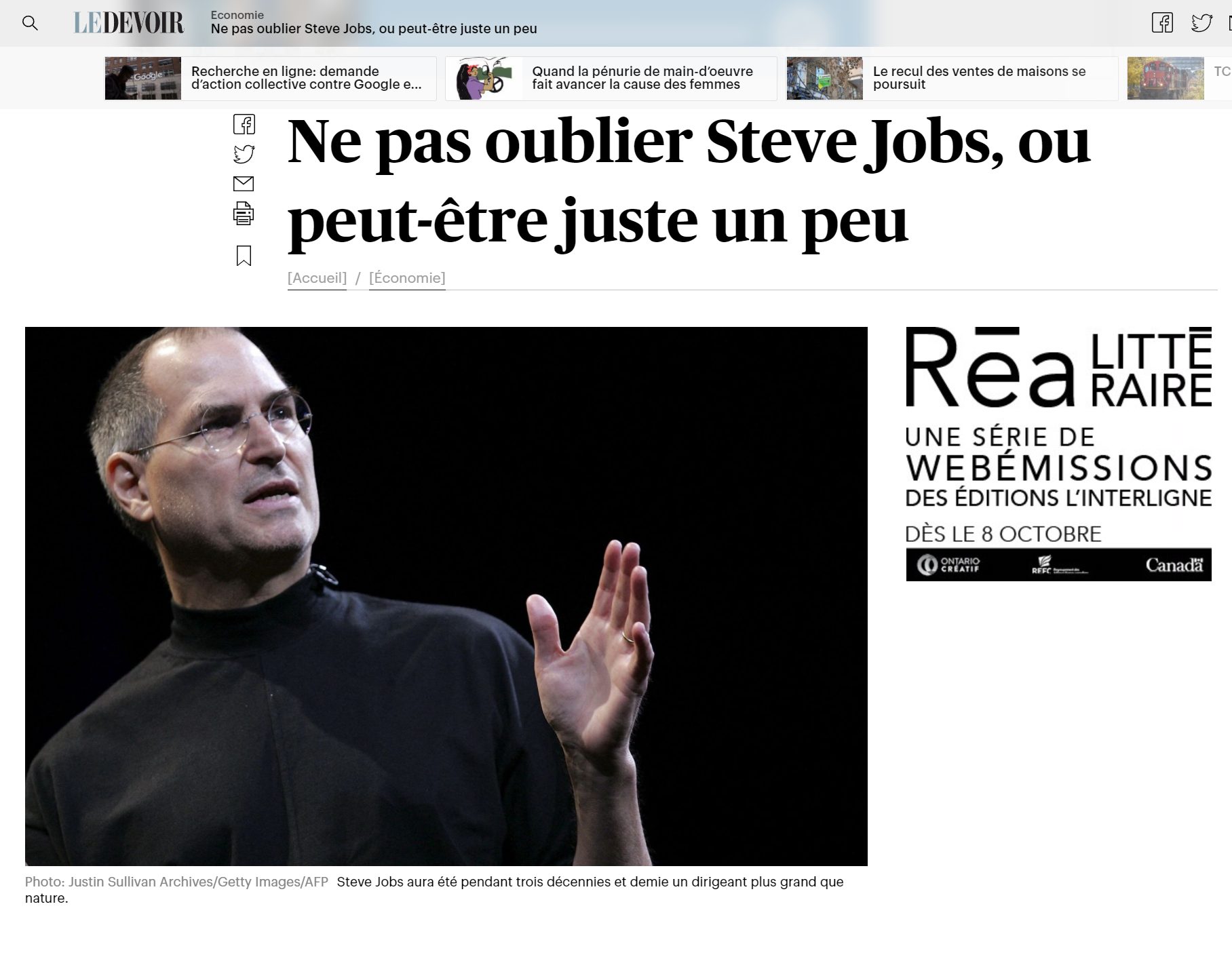 Apple et nous : 10 ans après la mort de Steve Jobs