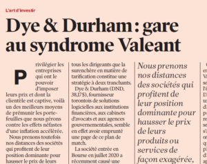 Dye & Durham : un article dans Les Affaires