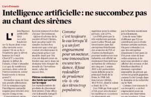 Article sur l'intelligence artificielle