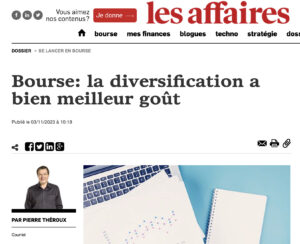 Article sur la diversification dans Les Affaires